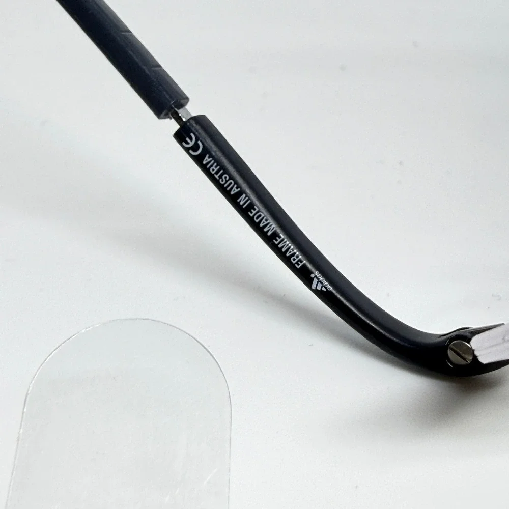 Adidas A673 60‎ 6057 Half Rim Eyeglasses Frames Gunmetal Black 52-19-150 21539